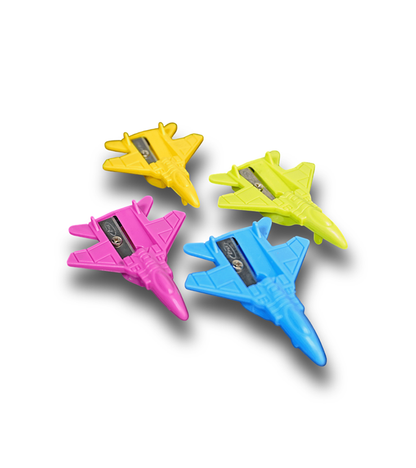 3 Pack Fun-Shaped Pencil Sharpener - Mystery Bag Item for ages 3+